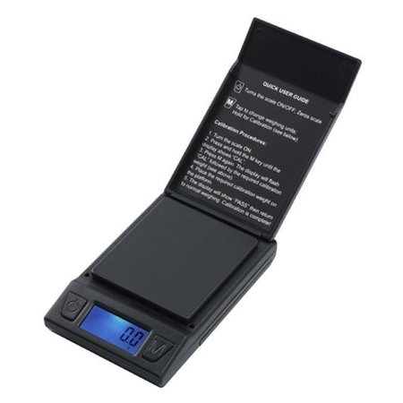 FAST WEIGH Fast Weigh TR-600-BLK Digital Pocket Size Scale with Expansion Tray TR-600-BLK